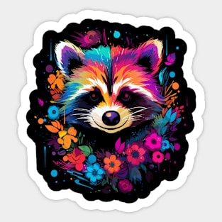 Raccoon Happiness Sticker